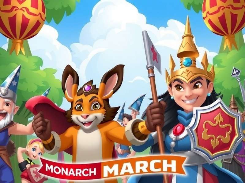 Monarch Majesty March - Rule Your Kingdom Monarch Majesty March Game Banner
